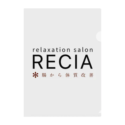 RECIArelaxationsalon　公式アイテム Clear File Folder