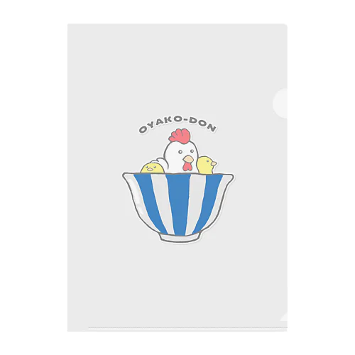 親子丼　〜どんぶりの仲間たち〜 Clear File Folder