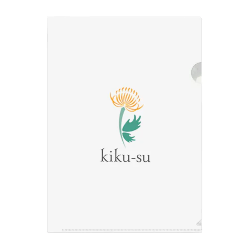 kiku-suロゴクリアファイル Clear File Folder