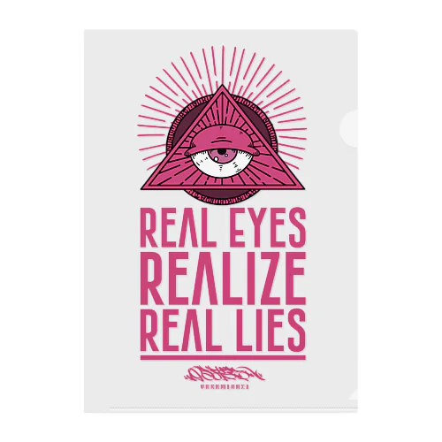 REAL EYES REALIZE REAL LIES (PINK ver.) クリアファイル