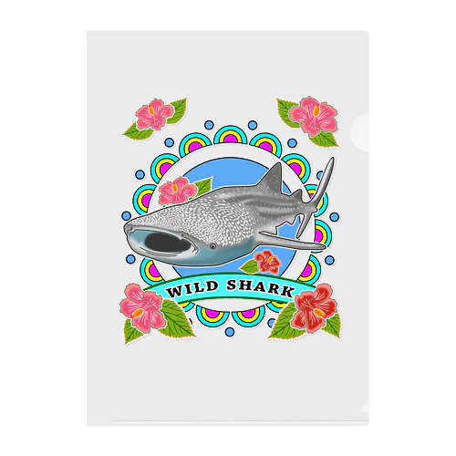 WILD SHARK  ジンベエザメ Clear File Folder