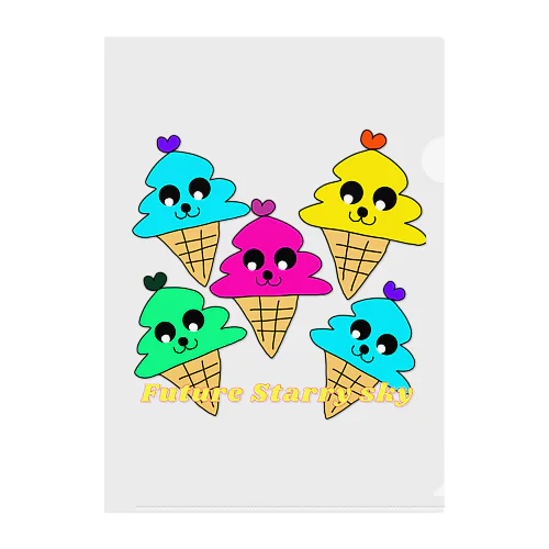 ソフトクリーム🍦 クリアファイル