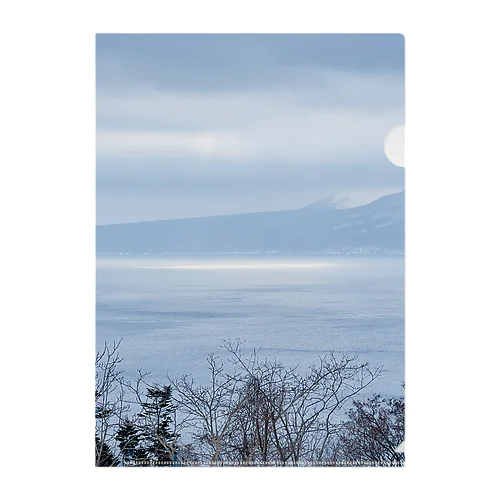 支笏湖の冬20230114 7:5 クリアファイル