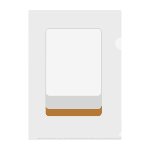白 ( 麻雀グッズ ) Clear File Folder