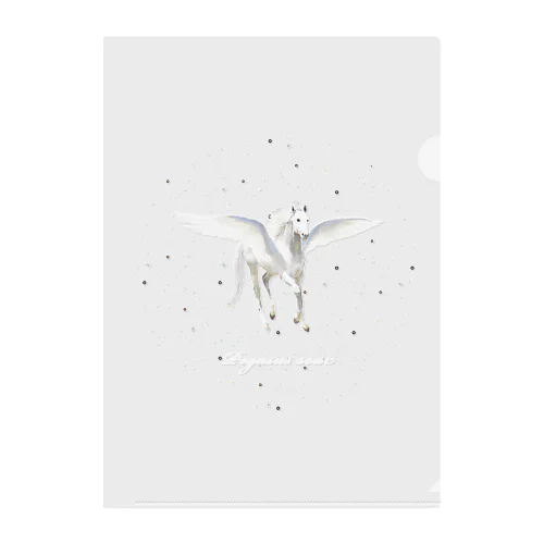 Pegasus soar in the starlight  Clear File Folder