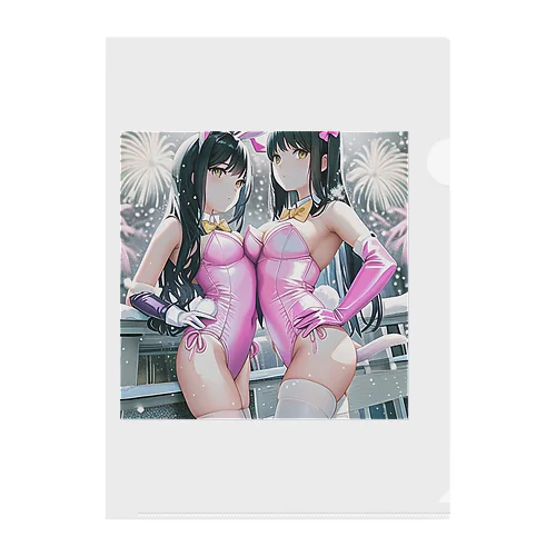 コスプレイヤーペア Clear File Folder