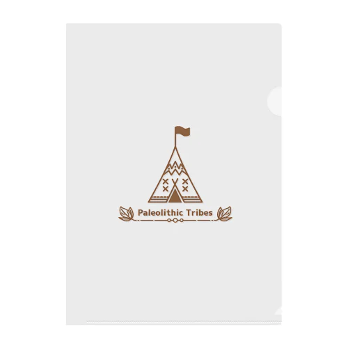 Paleolithic Camping Tent (Original Color) Clear File Folder