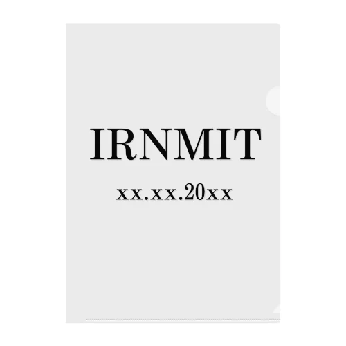 IRNMITロゴ xx.xx.20xx クリアファイル