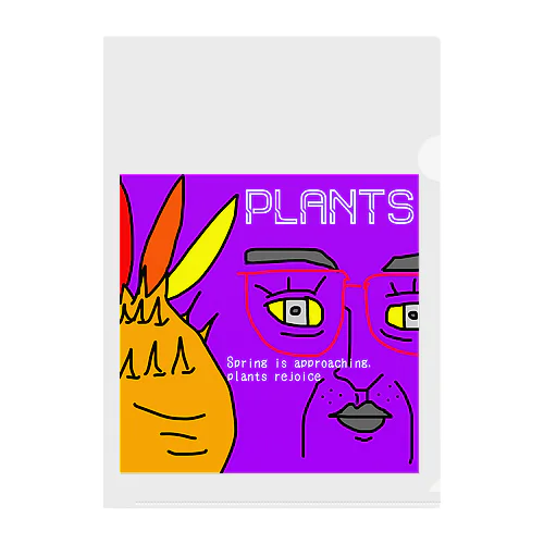 PLANTS Clear File Folder