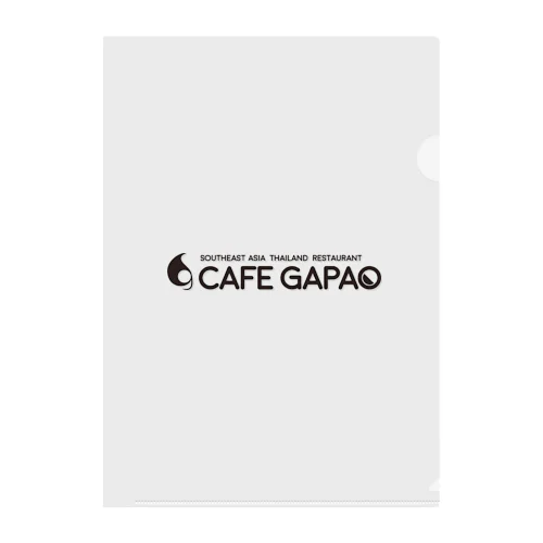カフェガパオ公式ロゴグッズ クリアファイル
