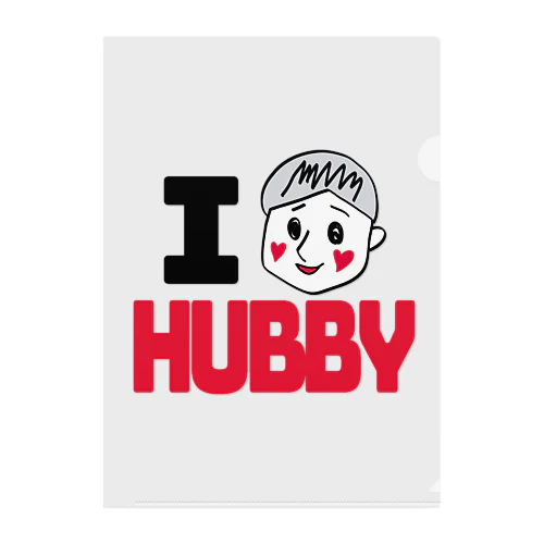I am HUBBY(そんな奥さんおらんやろ) Clear File Folder