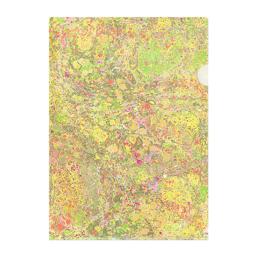草花の絨毯の、優しい色合い Clear File Folder