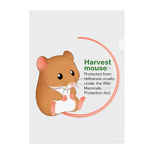 Harvest mouse(カヤネズミ) クリアファイル