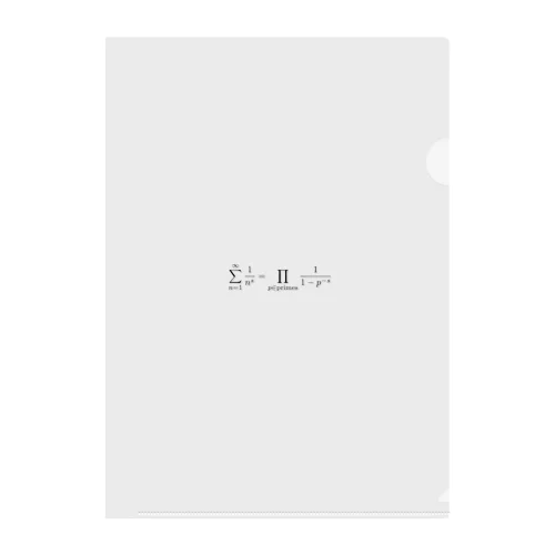オイラー積 - Euler product -  Clear File Folder