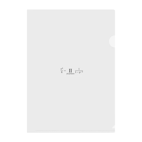 オイラー積 (2) - Euler product - Clear File Folder