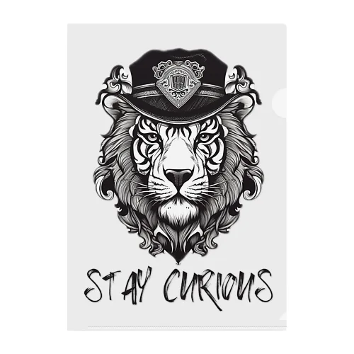 stay curious クリアファイル