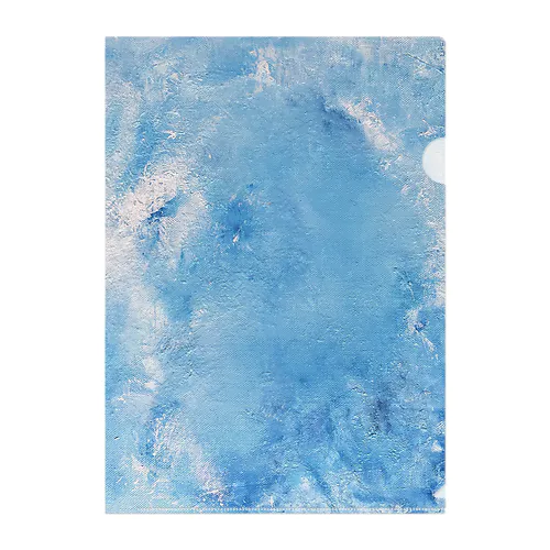 blue painting door series_2023 空と海の絵 クリアファイル