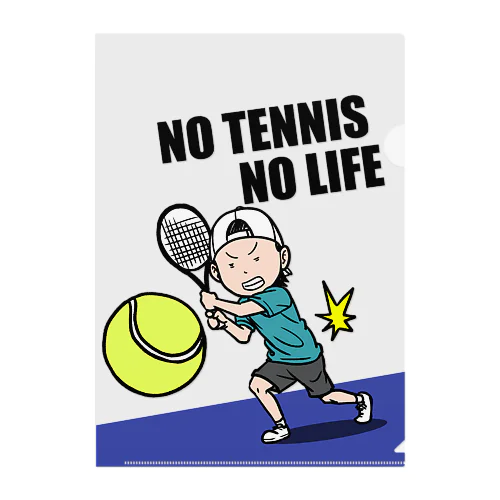 全米オープンテニス風 Clear File Folder