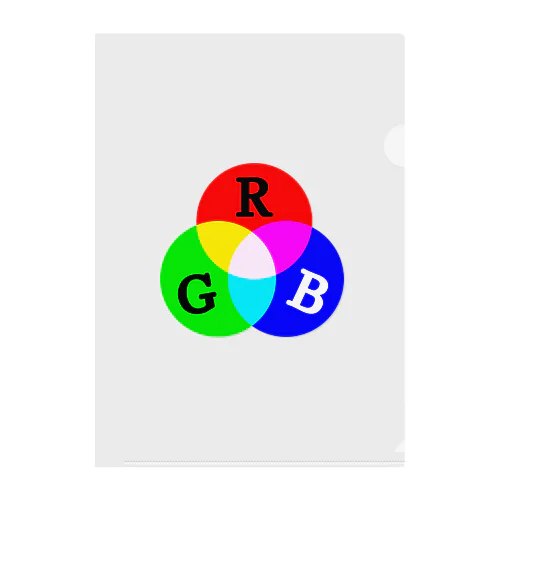 加法混色 RGB クリアファイル