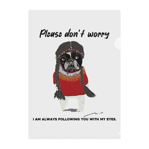 Please don’t worry |Buhi Clear File Folder