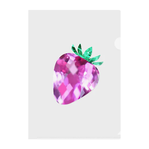 苺の宝石 Clear File Folder