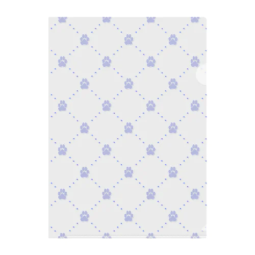 diagonal-grid-paw_lg_clr_lv Clear File Folder