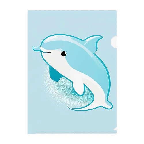 癒しのハッピードルフィン　Healing Happy Dolphine クリアファイル