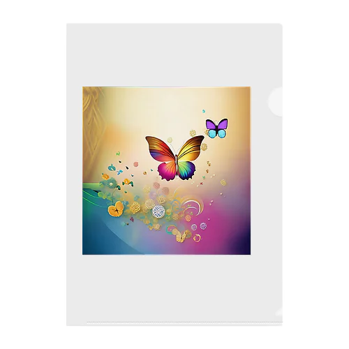 Healing Rainbow butterfly 클리어파일