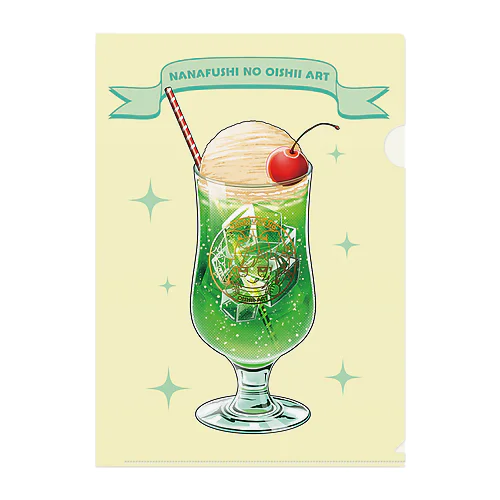 NANAFUSHI NO OISHII ART：Cream Soda! Clear File Folder