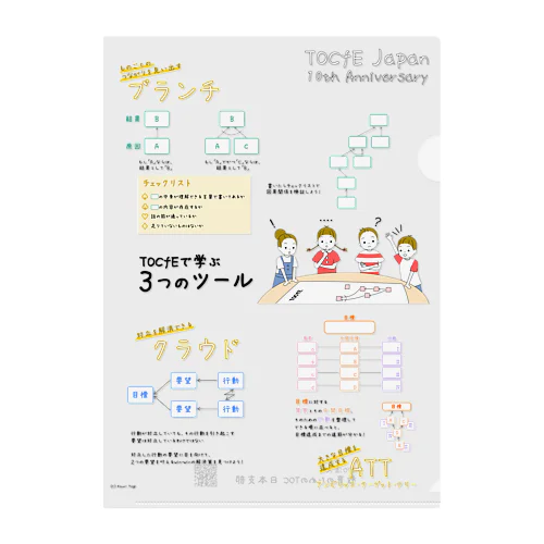 TOCfE3つのツールのクリアファイル Clear File Folder