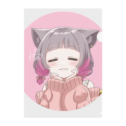 カフェスタイル立ち絵グッズ Clear File Folder