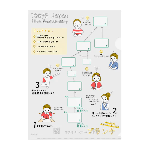 TOCfE「ロジック・ブランチ」の使い方のクリアファイル クリアファイル