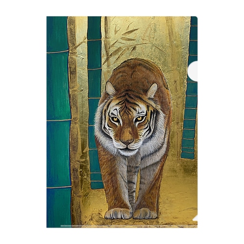 祈りの日本画・叶湖光【五黄の寅】 Clear File Folder