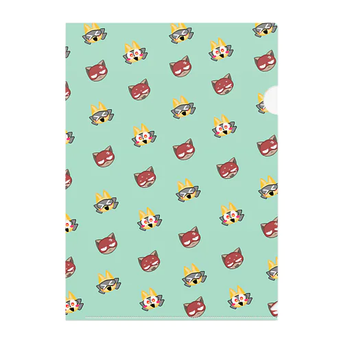 ヒーローくんとヴィランくん　にこにこ！ Clear File Folder