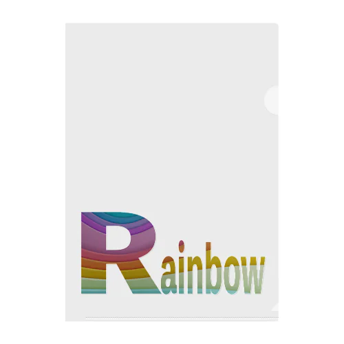 Rainbow🌈 Clear File Folder