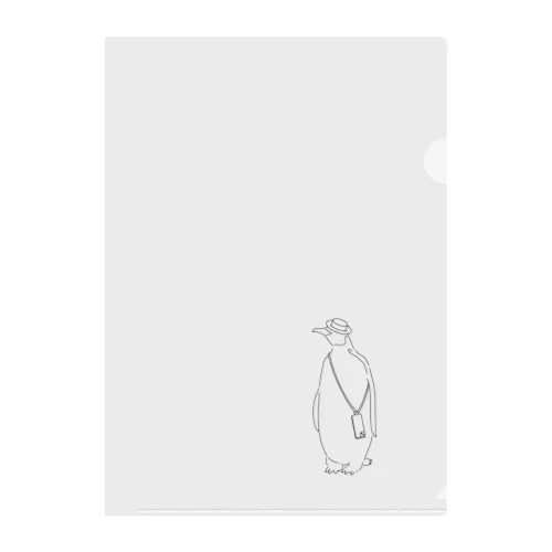 休日ペンギン Clear File Folder