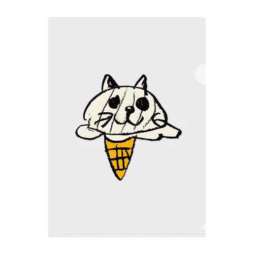 アイスクリーム猫 クリアファイル