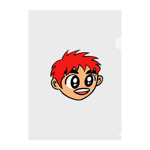 0007・赤い髪の少年（じゅうにブランド） クリアファイル