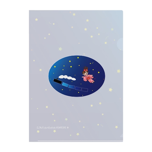 SL銀河と台子 Clear File Folder