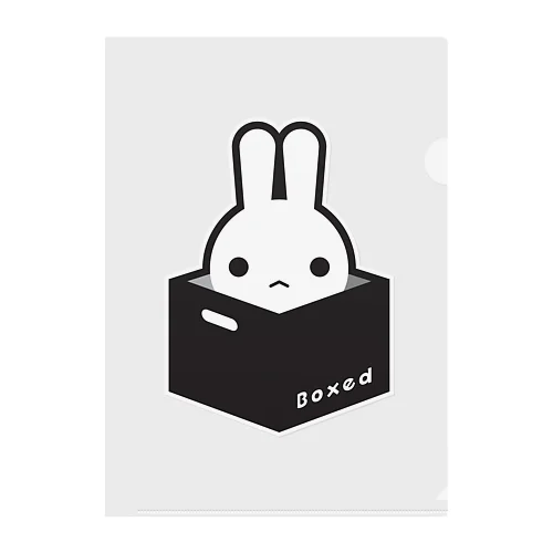 【Boxed * Rabbit】白Ver クリアファイル