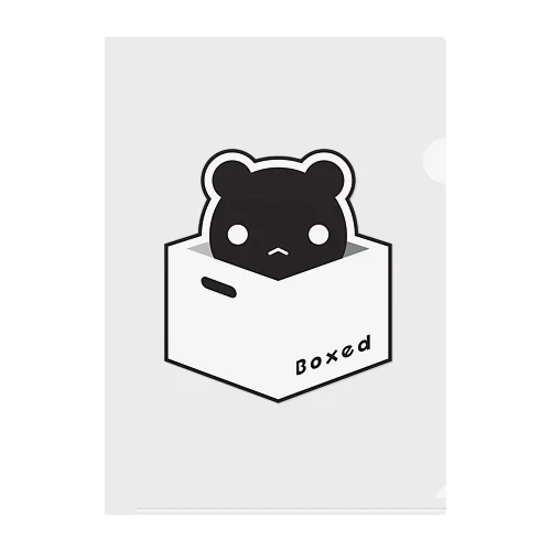 【Boxed * Bear】黒Ver クリアファイル