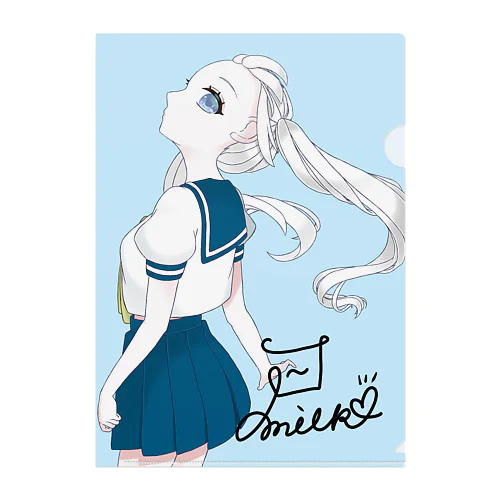 セーラー服　 milk Clear File Folder