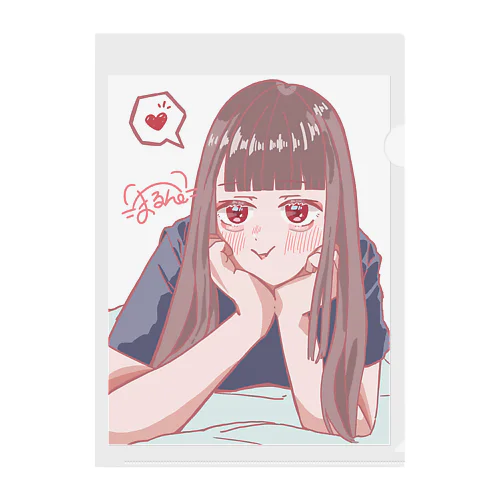 まるん。の描き下ろしグッズ Clear File Folder