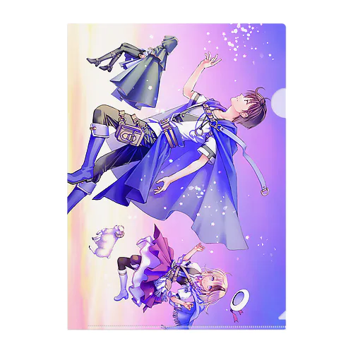 『流星Step』アートクリアファイル Clear File Folder