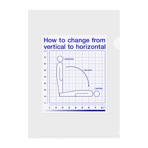 縦から横になる方法 クリアファイル
