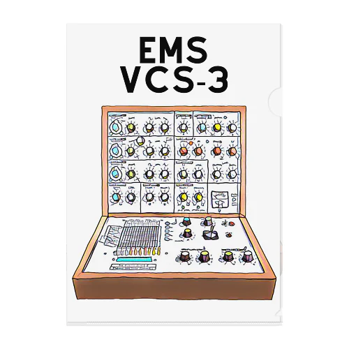 EMS VCS-3 Vintage Synthesizer Clear File Folder