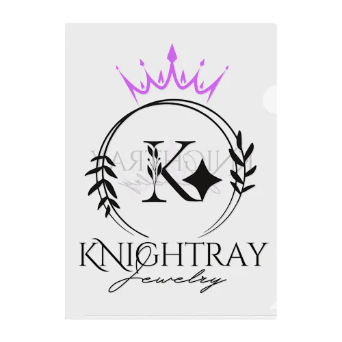 Knightray Black Clear File Folder