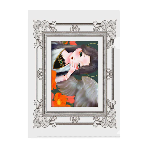 004-poppy Clear File Folder