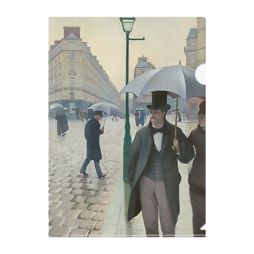 パリの通り、雨 / Paris Street; Rainy Day Clear File Folder