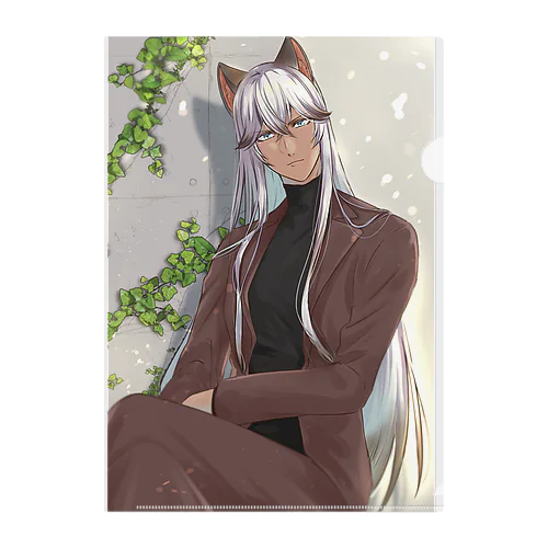 シャム猫さん Clear File Folder